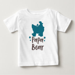 T-shirt Pour Bébé Papa Bear, Bear Cub, Cute Bear, Little Bear, Stars