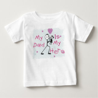 T-shirt Pour Bébé Papa de héros de fête des pères
