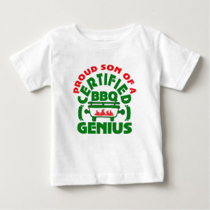 T-shirt Pour Bébé Papa est un génie du barbecue