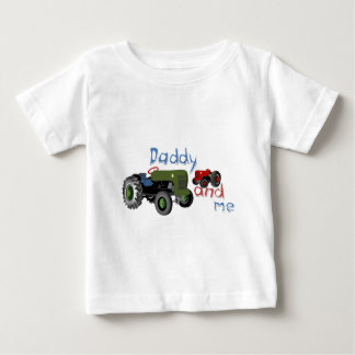 T-shirt Pour Bébé Papa et moi tracteurs
