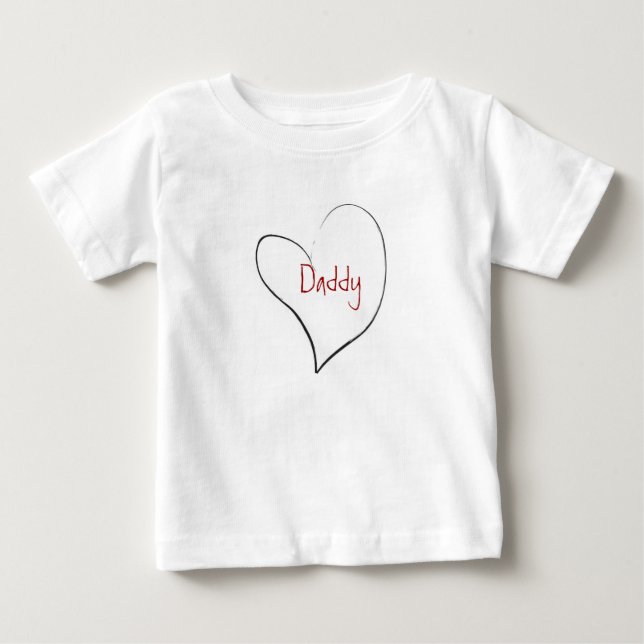 T-shirt Pour Bébé Papa Love (Devant)
