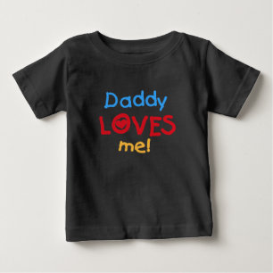 T-shirt Pour Bébé Papa m'aime