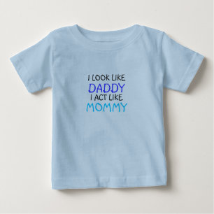 T-shirt Pour Bébé Papa/maman