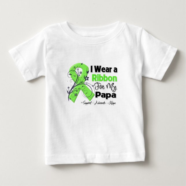 T-shirt Pour Bébé Papa - Ruban Lymphoma (Devant)