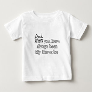 T-shirt Pour Bébé Papa toujours ma fête des pères drôle préfér