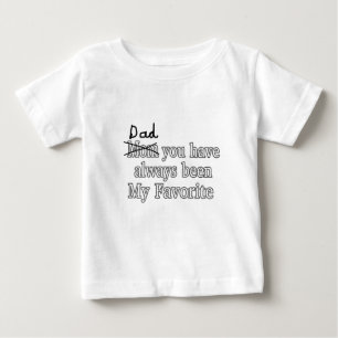 T-shirt Pour Bébé Papa toujours ma fête des pères drôle préférée de