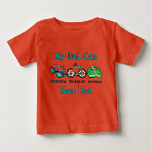 T-shirt Pour Bébé Papa Triathlon Bio bébé Creeper