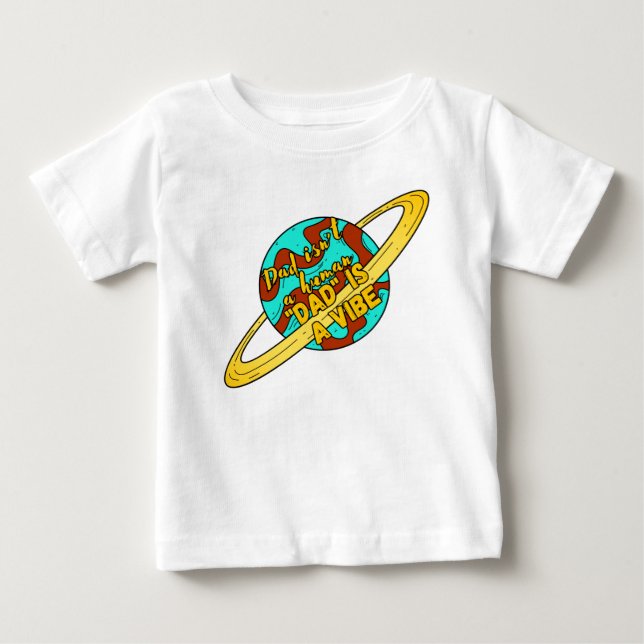 T-shirt Pour Bébé Papa vibe (Devant)