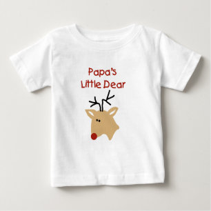T-shirt Pour Bébé Papa's Cher Papa Noël