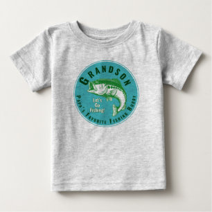 T-shirt Pour Bébé Papa's Favori Fishing Buddy