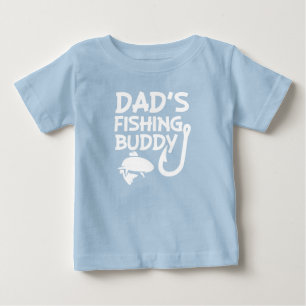 T-shirt Pour Bébé Papa's Fishing Buddy drôle de chemise bébé garçon