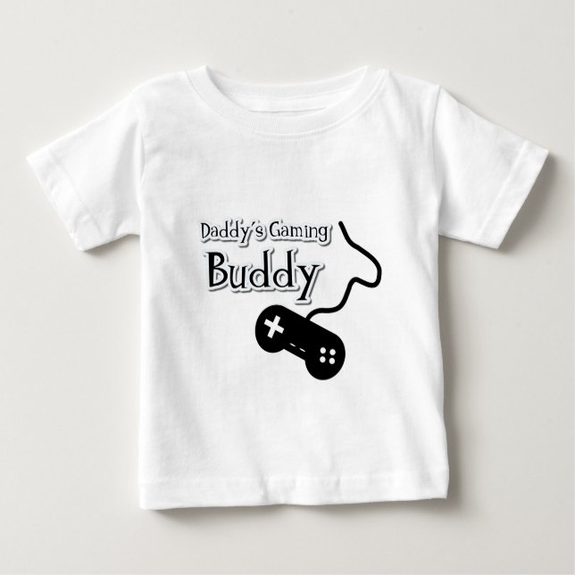 T-shirt Pour Bébé Papa's Gaming Buddy (Devant)