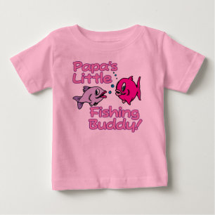 T-SHIRT POUR BÉBÉ PAPA'S PETIT BUDDY DE PÊCHE !