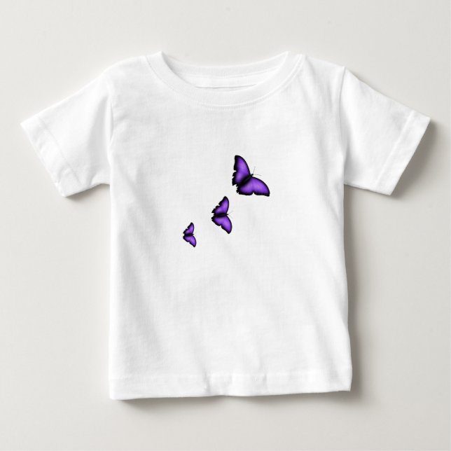 T-shirt Pour Bébé Papillon (Devant)