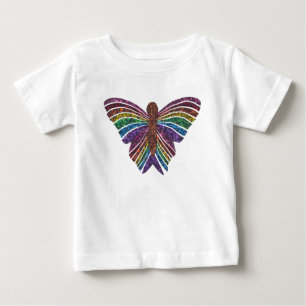 T-shirt Pour Bébé Papillon Arc-en-Ciel (blanc) - T-Shirt Bébé