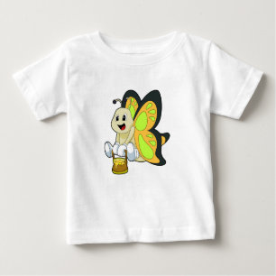 T-shirt Pour Bébé Papillon au miel