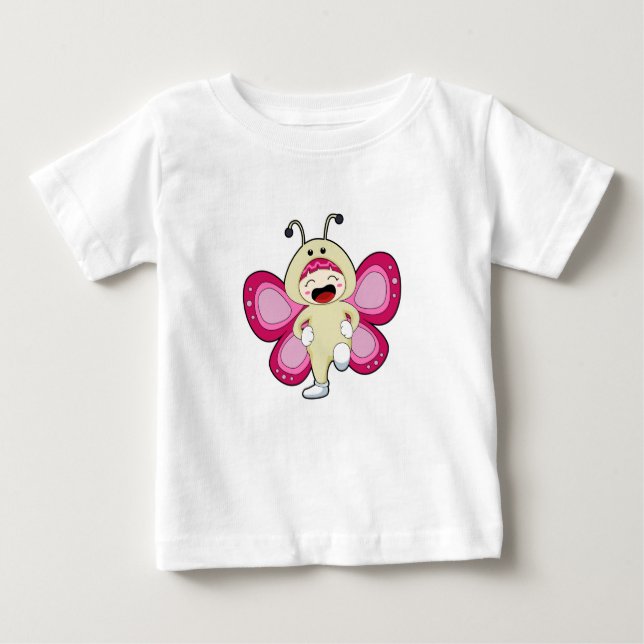 T-shirt Pour Bébé Papillon avec costume (Devant)