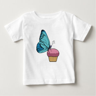 T-shirt Pour Bébé Papillon avec muffin