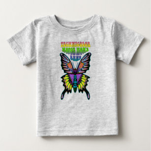 T-shirt Pour Bébé Papillon de paix psychédélique de la bande TMH