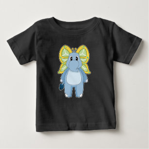 T-shirt Pour Bébé Papillon éléphant