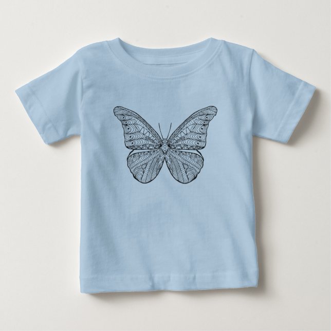 T-shirt Pour Bébé Papillon inspiré (Devant)