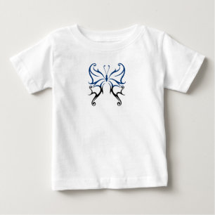 T-shirt Pour Bébé Papillon Noir Bleu