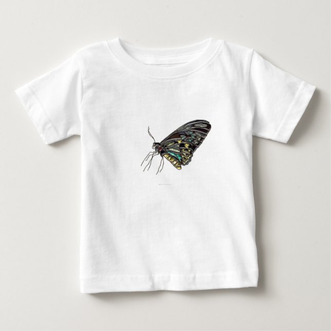 T-shirt Pour Bébé Papillon noir Gem (Devant)
