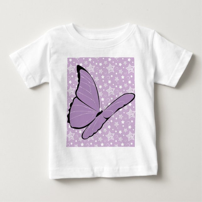 T-shirt Pour Bébé Papillon pourpre de conscience (Devant)
