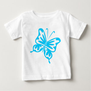 T-shirt Pour Bébé Papillon rétro - Ciel bleu