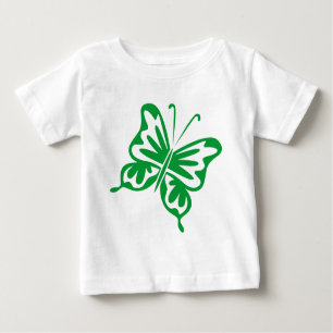 T-shirt Pour Bébé Papillon rétro - Vert herbe