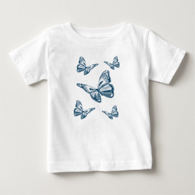 T-shirt Pour Bébé Papillon T-shirt bébé (Devant)