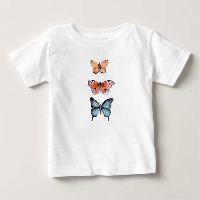 T-shirt Pour Bébé Papillons (Devant)