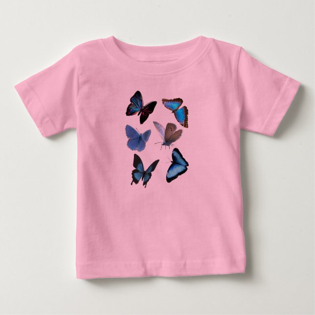 T-shirt Pour Bébé Papillons (Devant)