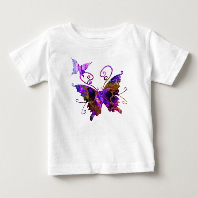 T-shirt Pour Bébé Papillons Imaginaires (Devant)