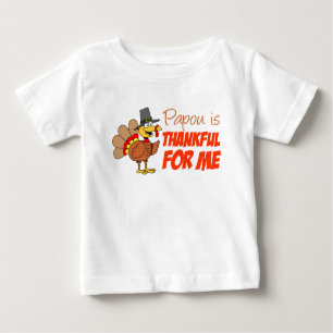 T-shirt Pour Bébé Papou Me Remercie