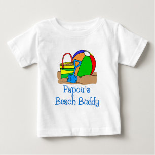 T-shirt Pour Bébé Papou's Beach Buddy