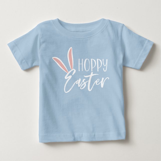 T-shirt Pour Bébé Pâques de houblon (Devant)