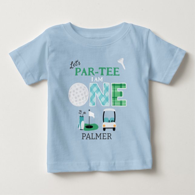 T-shirt Pour Bébé Par-tee Golf 1er Anniversaire Golf (Devant)