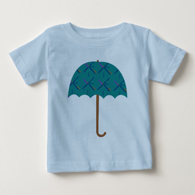 T-shirt Pour Bébé Parapluie de tapis d'aéroport de PDX (Devant)