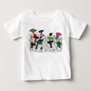 T-shirt Pour Bébé Parapluies