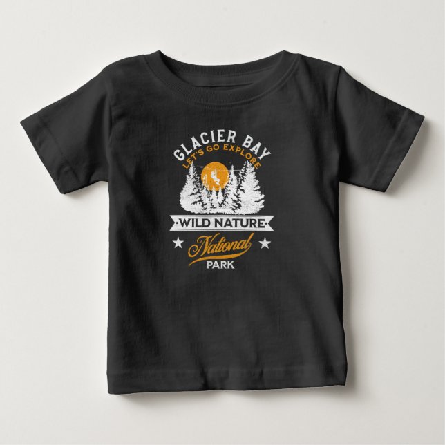 T-shirt Pour Bébé Parc national de Glacier Bay (Devant)