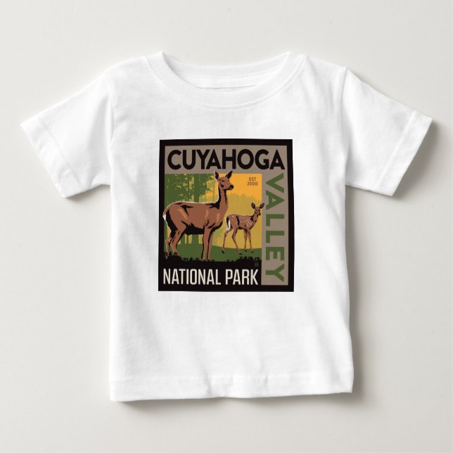 T-shirt Pour Bébé Parc national de la vallée de Cuyahoga | Ohio (Devant)