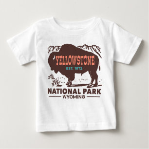 T-shirt Pour Bébé Parc national de Yellowstone