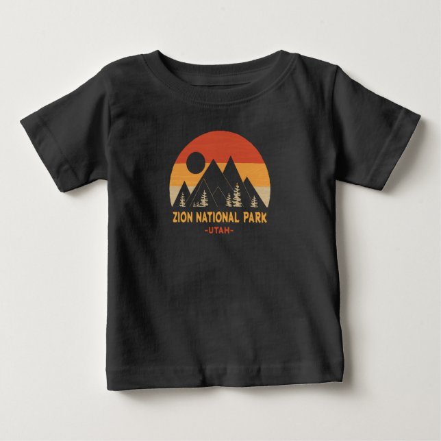 T-shirt Pour Bébé Parc national de Zion (Devant)