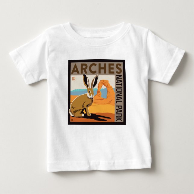 T-shirt Pour Bébé Parc national des Arches, Utah | Jacklapin (Devant)