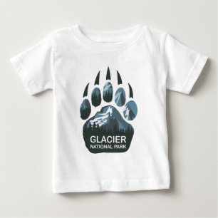 T-shirt Pour Bébé Parc national du Glacier Bear Paw