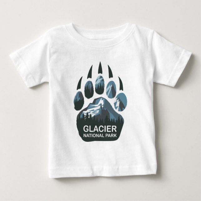 T-shirt Pour Bébé Parc national du Glacier Bear Paw (Devant)