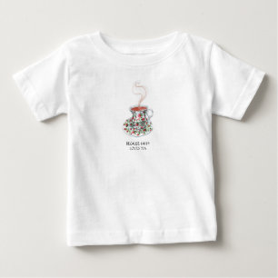 T-shirt Pour Bébé Parce que happy adore le slogan du thé, vintage ro