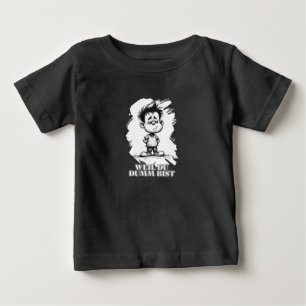 T-shirt Pour Bébé Parce que tu es bête – Motif de déclaration ironiq