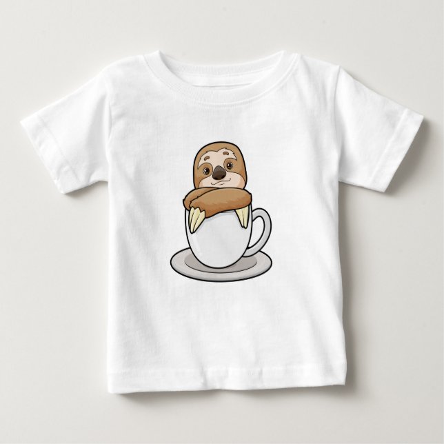 T-shirt Pour Bébé Parcelle avec la coupe du café (Devant)